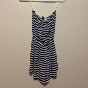 H&M Navy Striped Romper